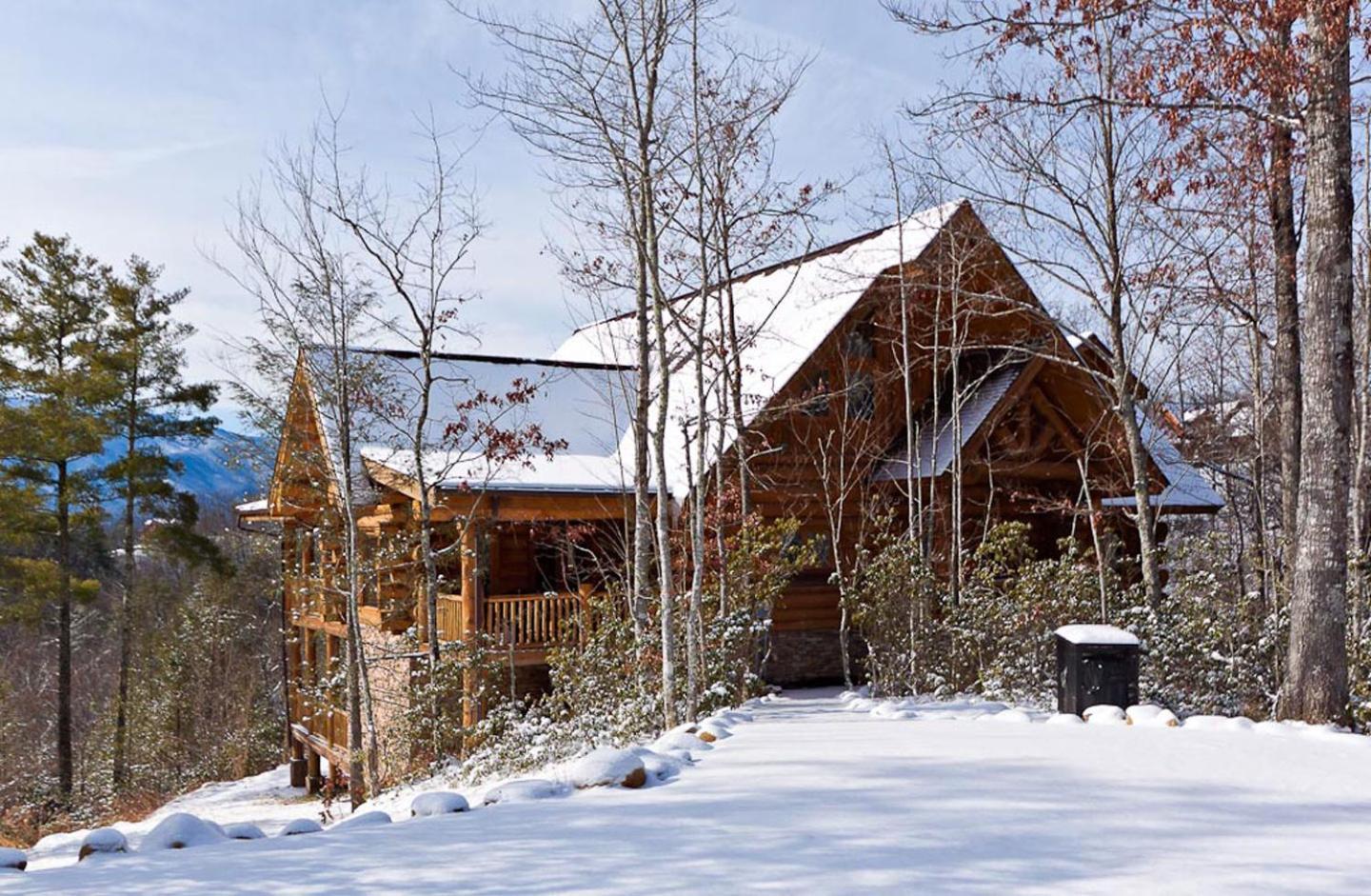Big Bear Ridge Lodge - Breathtaking Mountain Views And Private Forest Scenes In Amazing Large Log Cabin Gatlinburg Exterior foto