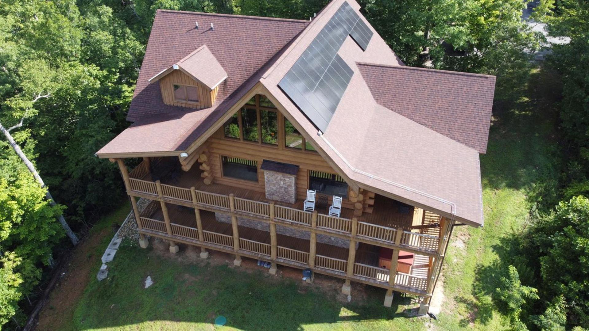 Big Bear Ridge Lodge - Breathtaking Mountain Views And Private Forest Scenes In Amazing Large Log Cabin Gatlinburg Exterior foto